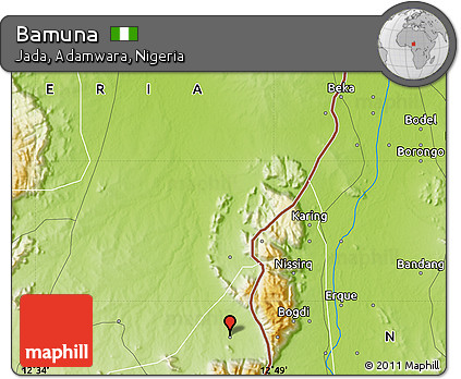 Physical Map of Bamuna