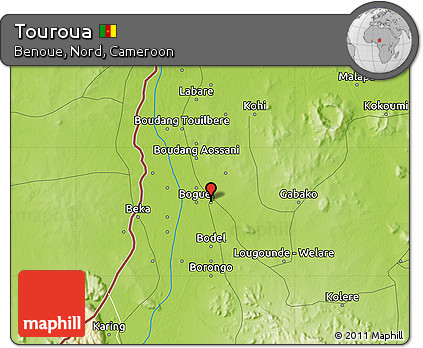 Physical Map of Touroua