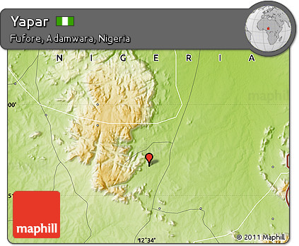 Physical Map of Yapar