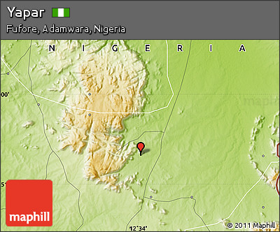 Physical Map of Yapar