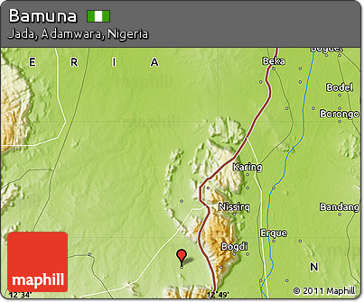 Physical Map of Bamuna