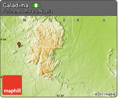 Physical Map of Galadima
