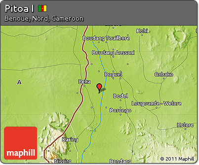 Physical Map of Pitoa I
