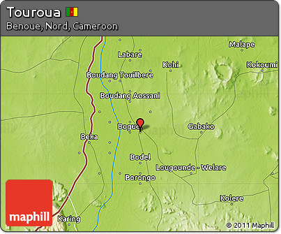 Physical Map of Touroua