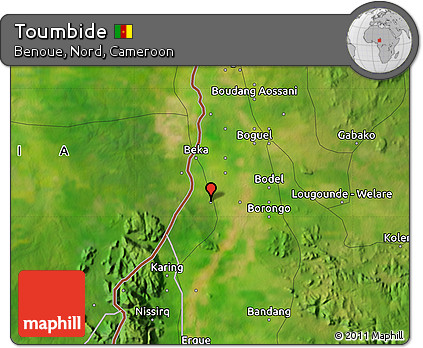 Satellite Map of Toumbide