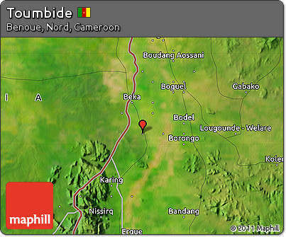 Satellite Map of Toumbide