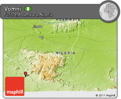 Physical Panoramic Map of Vomni