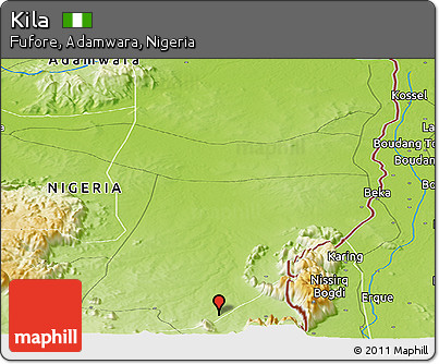 Physical Panoramic Map of Kila