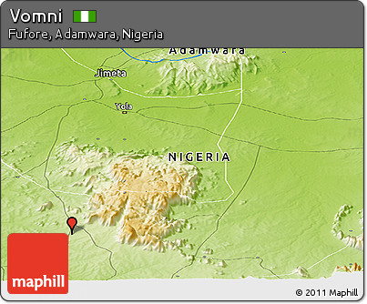 Physical Panoramic Map of Vomni