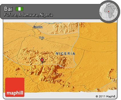 Political Panoramic Map of Bai