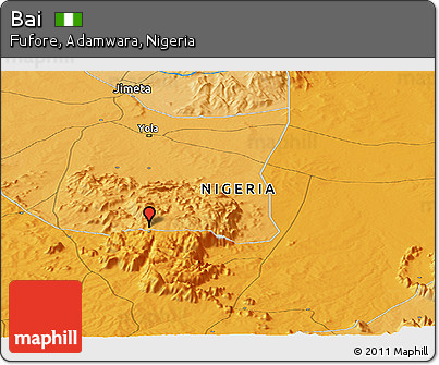 Political Panoramic Map of Bai