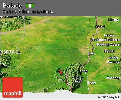 Satellite Panoramic Map of Balade