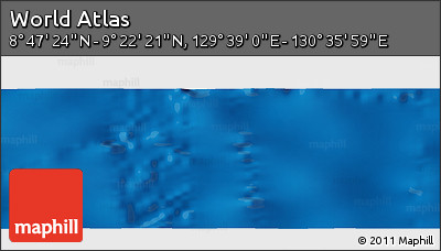 Physical Panoramic Map of the Area around 9° 4' 52" N, 130° 7' 30" E