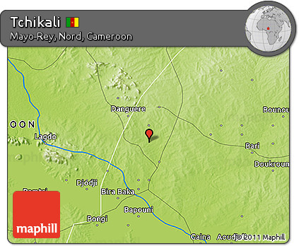 Physical 3D Map of Tchikali