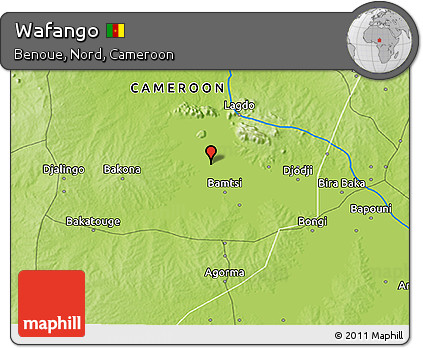 Physical 3D Map of Wafango