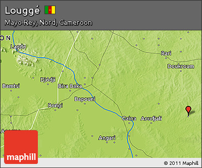 Physical 3D Map of Louggé
