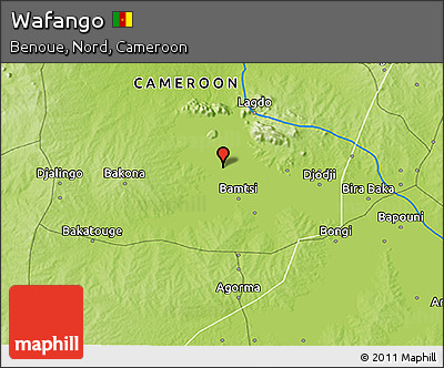 Physical 3D Map of Wafango