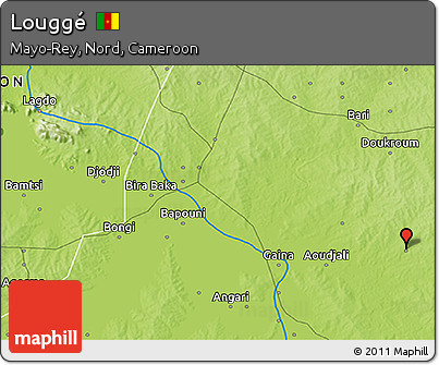 Physical 3D Map of Louggé