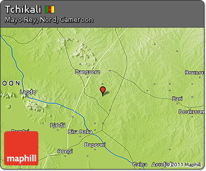Physical 3D Map of Tchikali