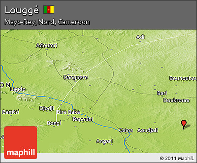 Physical Panoramic Map of Louggé