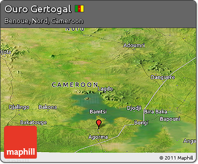 Satellite Panoramic Map of Ouro Gertogal