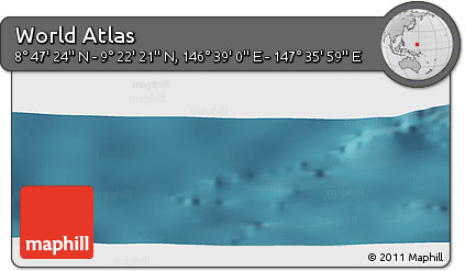 Satellite Panoramic Map of the Area around 9° 4' 52" N, 147° 7' 30" E
