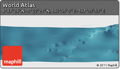 Satellite Panoramic Map of the Area around 9° 4' 52" N, 147° 7' 30" E