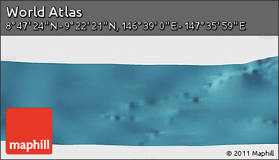 Satellite Panoramic Map of the Area around 9° 4' 52" N, 147° 7' 30" E