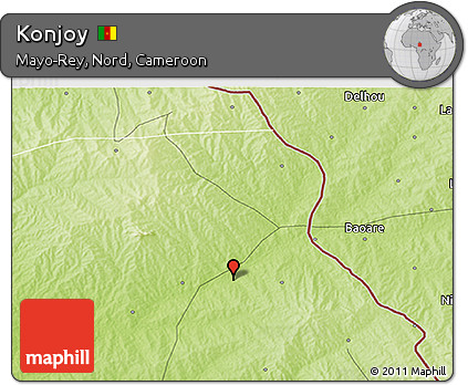 Physical 3D Map of Konjoy