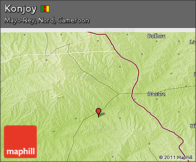 Physical 3D Map of Konjoy
