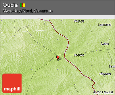 Physical 3D Map of Outia