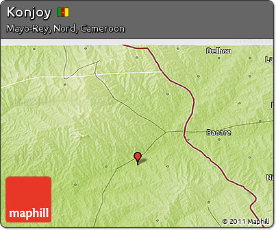 Physical 3D Map of Konjoy