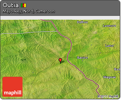 Satellite 3D Map of Outia