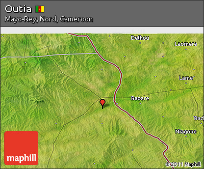 Satellite 3D Map of Outia