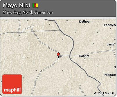 Shaded Relief 3D Map of Mayo Nibi