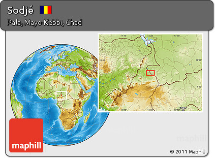 Physical Location Map of Sodjé