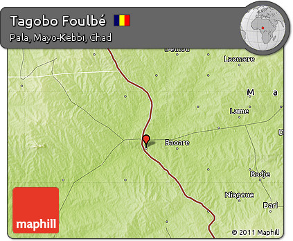 Physical Map of Tagobo Foulbé