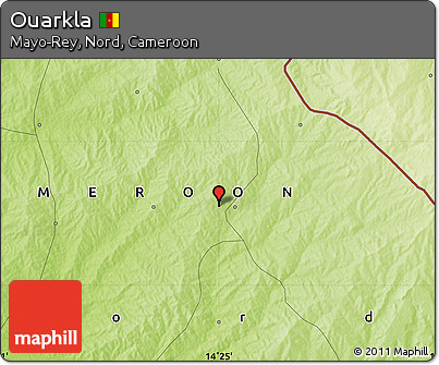 Physical Map of Ouarkla