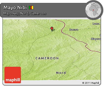 Physical Panoramic Map of Mayo Nibi