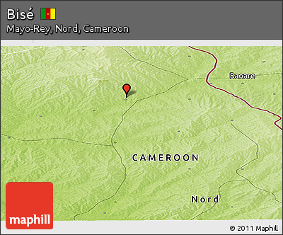 Physical Panoramic Map of Bisé