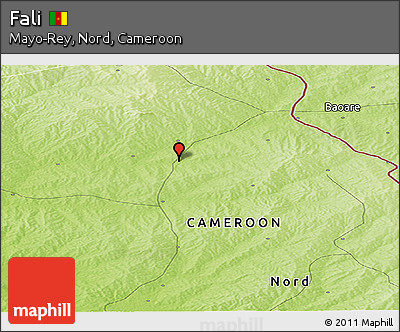 Physical Panoramic Map of Fali