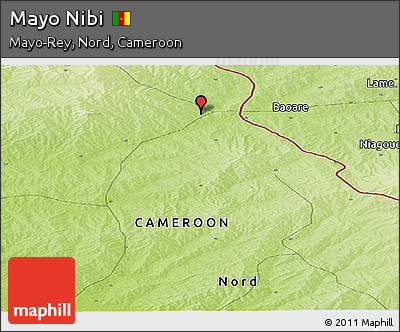 Physical Panoramic Map of Mayo Nibi
