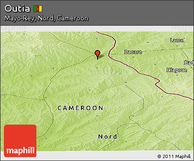 Physical Panoramic Map of Outia
