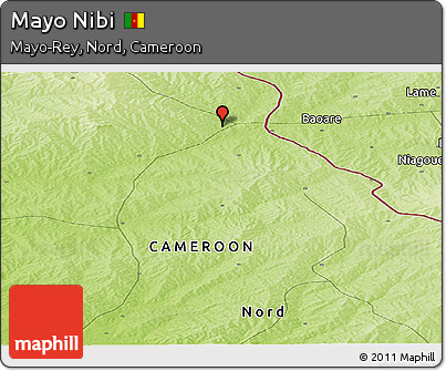 Physical Panoramic Map of Mayo Nibi