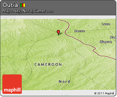 Physical Panoramic Map of Outia