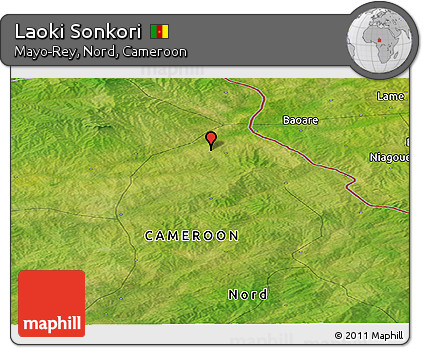Satellite Panoramic Map of Laoki Sonkori