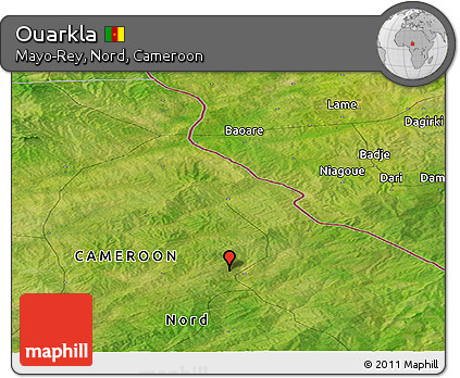 Satellite Panoramic Map of Ouarkla