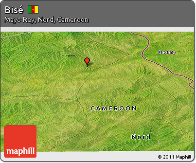Satellite Panoramic Map of Bisé