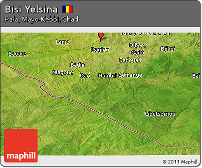 Satellite Panoramic Map of Bisi Yelsina