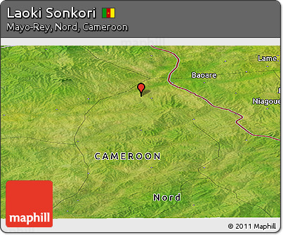 Satellite Panoramic Map of Laoki Sonkori